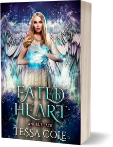 Fated Heart, a reverse harem paranormal romance and the fifth book in the Angel's Fate series by Tessa Cole